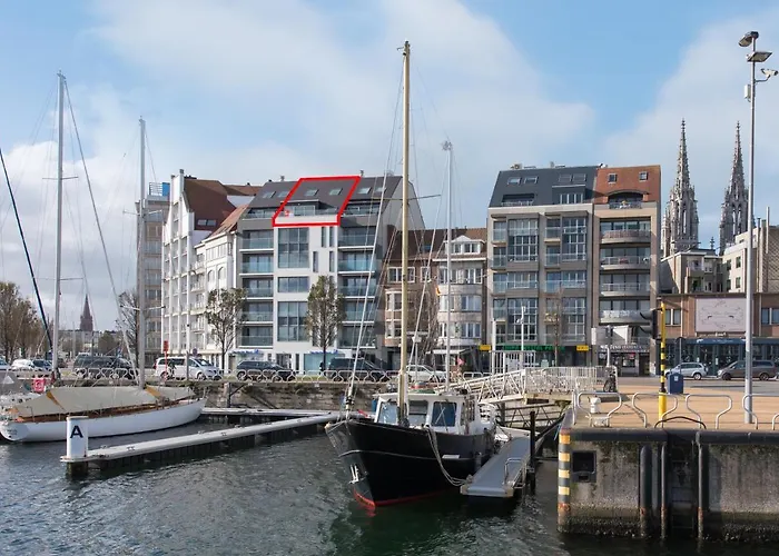 In de jachthaven
